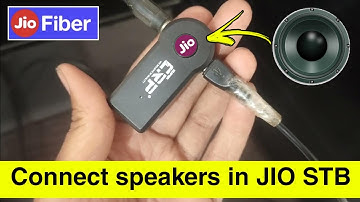 How to connect wired speakers in Jio fiber set top box | Jio set top box me speaker kaise lagaye