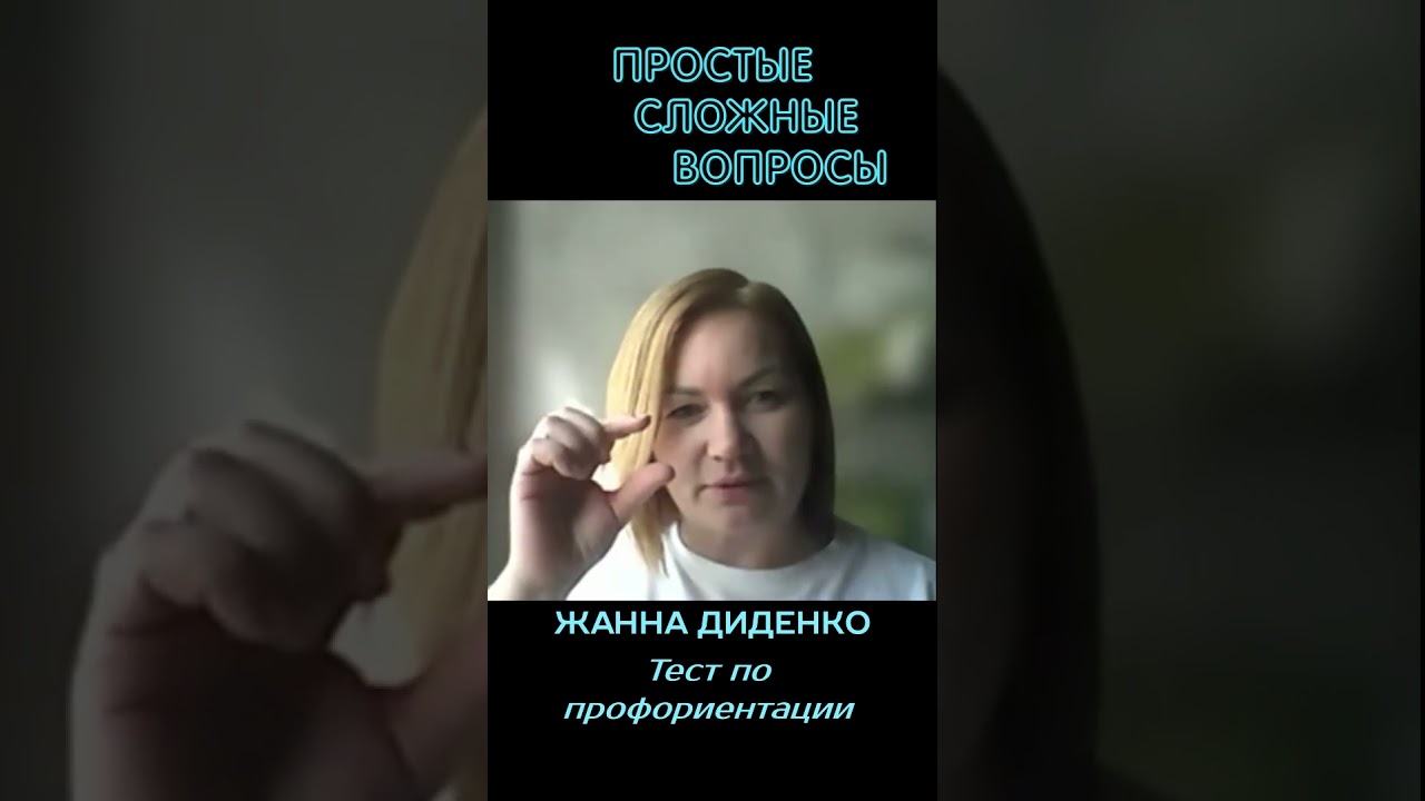 Жанна Диденко - Тест по профориентации