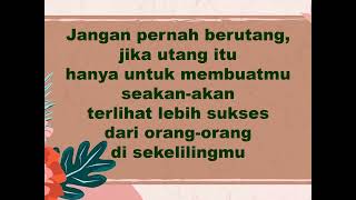 Video Ucapan dan Berbagi Kata-Kata Bijak tentang HUTANG