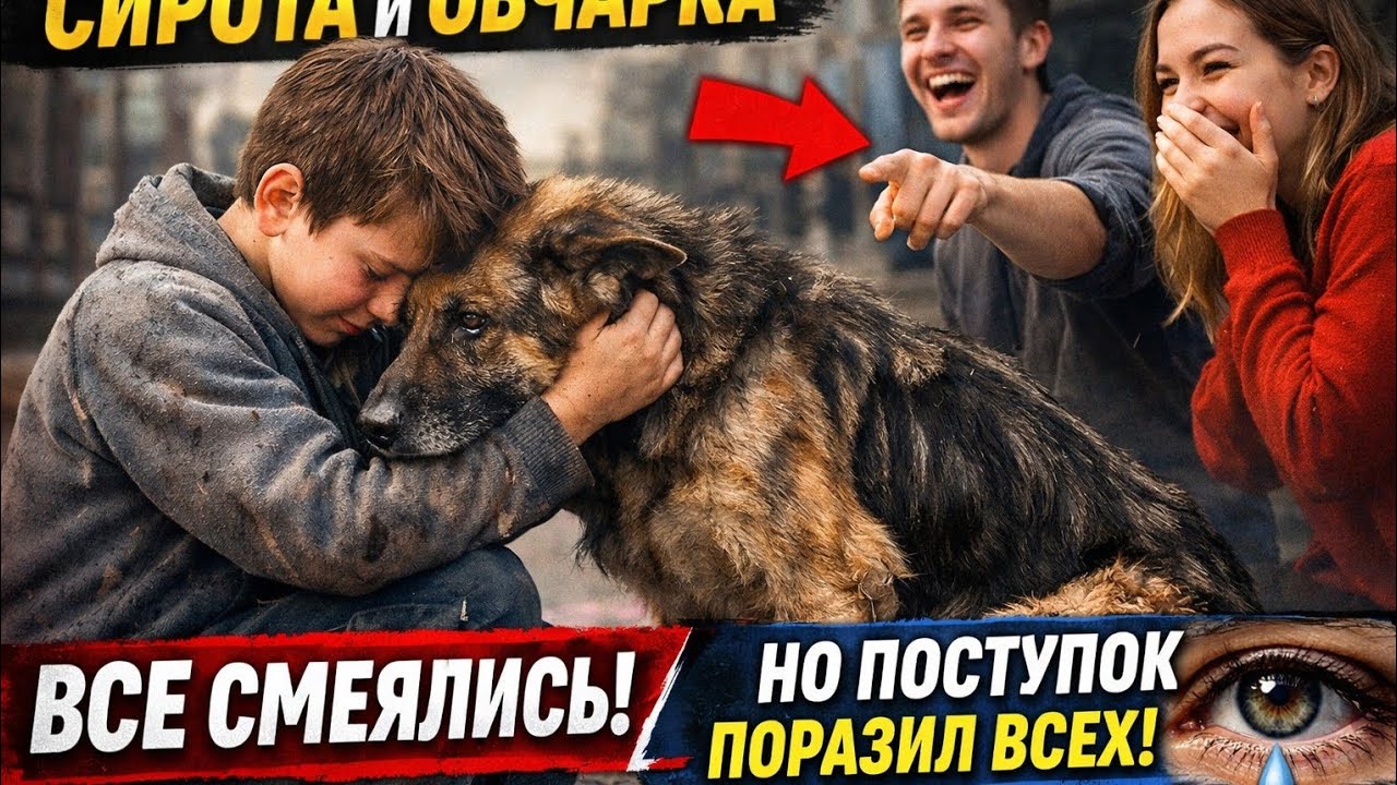 Над овчаркой все смеялись — но поступок сироты заставил всех замолчать!