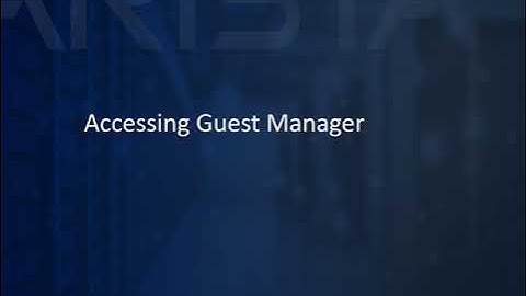 Mojo Arista WiFi and Guest Config Template