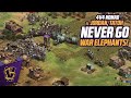 Never Go War Elephants! | 4v4 Nomad ft. JorDan, TaToH