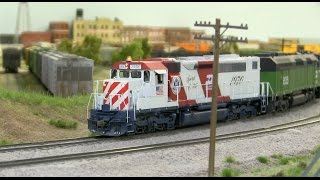 bn ho scale model railroad layout train journey
