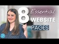 8 Essential Pages every website needs | Website Prep 5: Website Organization