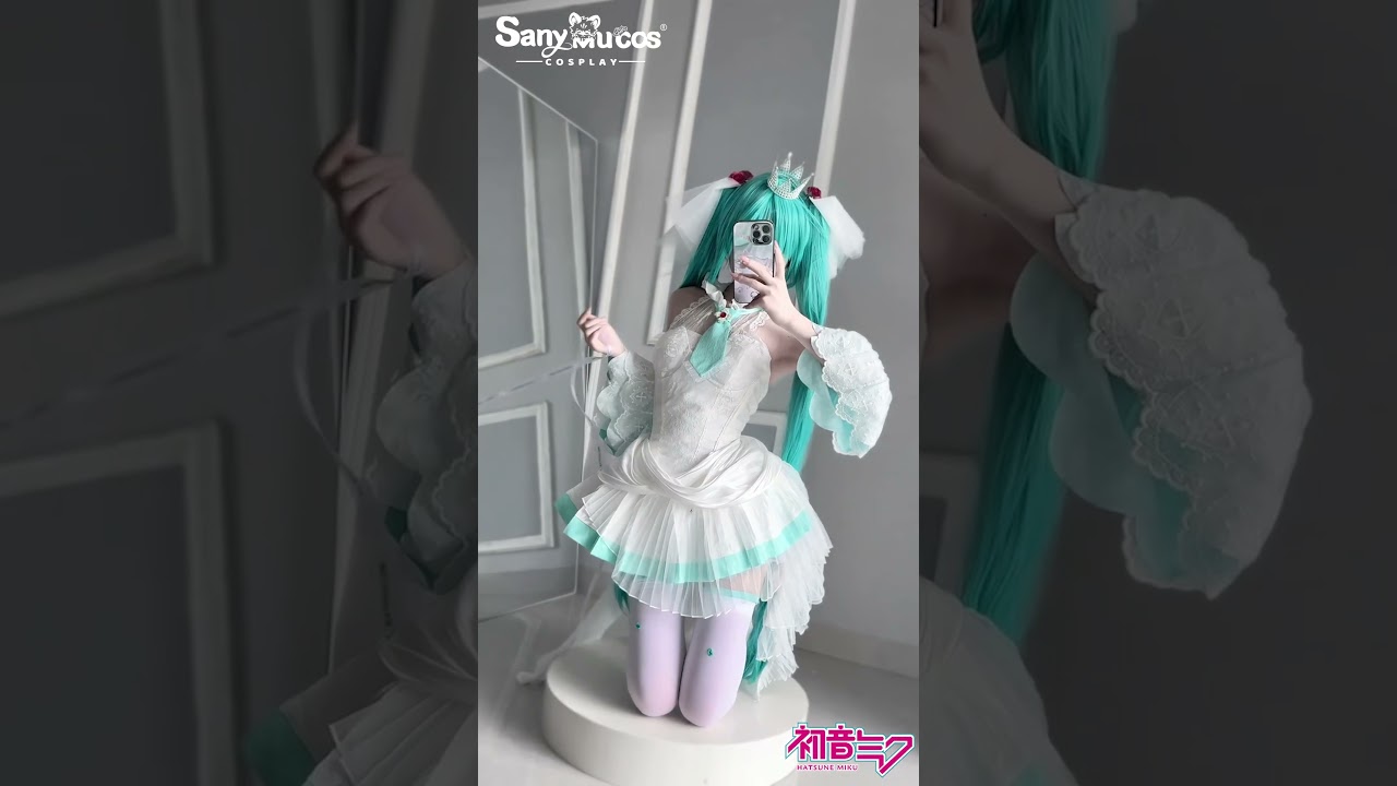 ❄🤍Hatsune Miku Cosplay White Snow Princess Miku Cosplay Costume showcase🤍❄