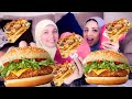 تحدى كريب🌮 وتشيكن برجر 🍔ضد فارس وضحى والعقاب (حلو وحادق)🤗