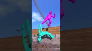 Smart AI ends Fight with an Epic Kick #shorts #npc #ai #ragdoll