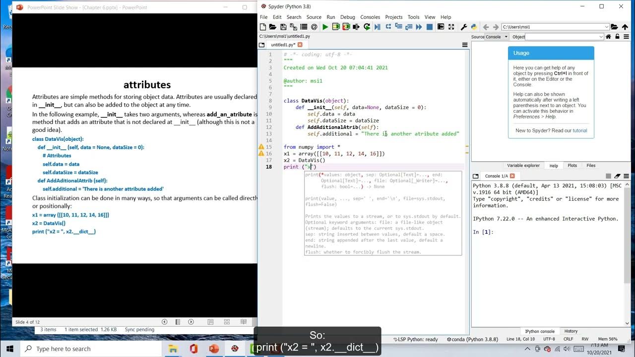 Class attributes in Python - YouTube