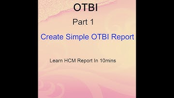 Oracle Cloud - Creation of Simple OTBI Report - Part 1