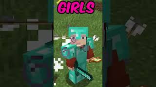 minecraft confusion by boys and girls 😉 #Shorts
