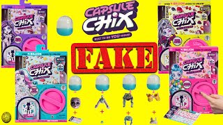 Fake Capsule Chix Unboxing with fake lol surprise accessories! Crazy fake toys Yayday tv