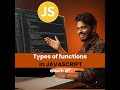 Types of Functions in JavaScript Explained | Telugu Tutorial | Saiteja