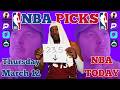 My 4 Best NBA Picks Today | Thursday March 12 | Player Props, Bets, and Predictions