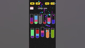 🏅 Water Sort 🧪 LEVEL 444 🧪 #shorts #watersort #puzzle #walkthrough #solution #guia #guiarapida