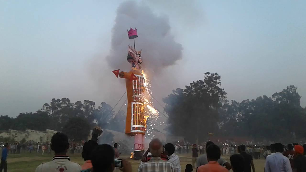 Burning of Ravan - YouTube