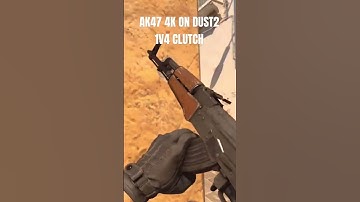 AK47 4K ON DUST2🔥🔥 1V4 CLUTCH #cs2 #cs2highlights #cs2clips #gaming #faceit