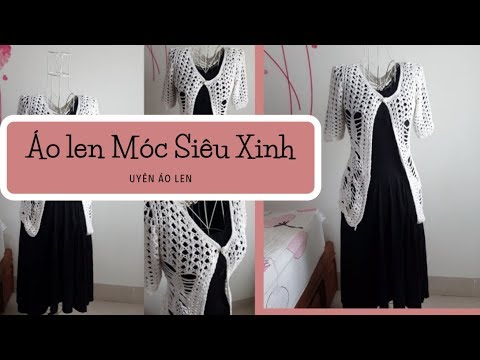 Áo len móc siêu xinh | Áo len đan móc | Áo len mỏng | Áo Khoác Len Mỏng | Áo len Uyên