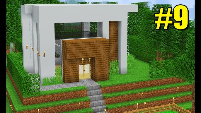 Minecraft-Pocket Edition Brasil - A casa ficou bem zuada mais só tava  testando essa madeira laranja :-: #Mestrafel