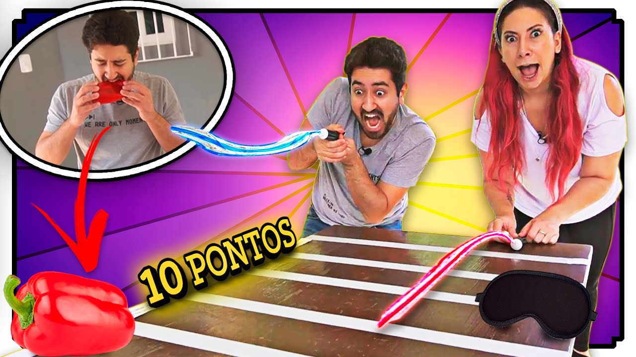 QUEM LANÇAR A PASTA DE DENTE MAIS LONGE GANHA O DESAFIO | Gabriel e Shirley