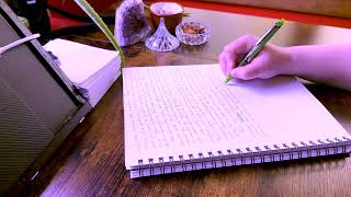 ASMR Practicing Cursive While Whispering Affirmations to You