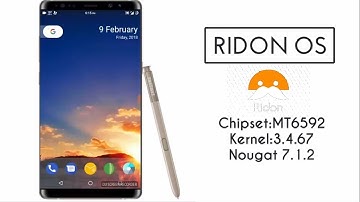 [MT6592] Ridon OS ROM Kernel 3.4.67 Nougat 7.1.2 (E313)