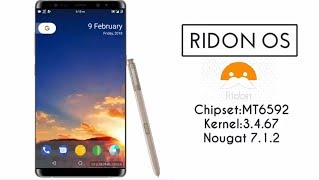 [MT6592] Ridon OS ROM Kernel 3.4.67 Nougat 7.1.2 (E313)