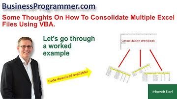 consolidate data from multiple workbooks excel vba