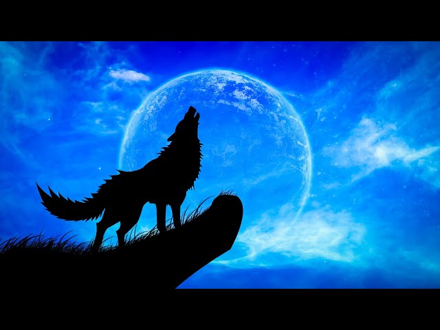 Anime Wolves Howling At The Moon