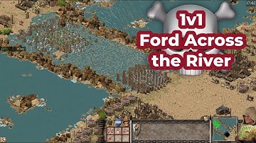 1v1 Ford Across the River | | Stronghold Crusader Definitive Edition Skirmish ( PC/HD )