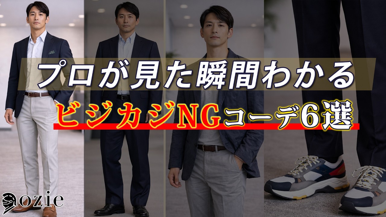 プロが見た瞬間わかる ビジカジNGコーデ6選 | シャツの専門店 ozie｜オジエ
