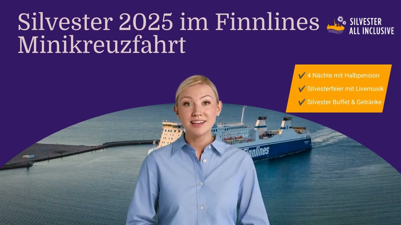 Silvester auf See – Finnlines Minikreuzfahrt nach Helsinki erleben