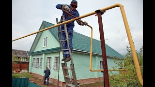 Газификация началась ( апрель Сад огород)