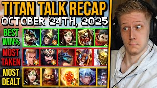 God Stats Revealed, Green Buff, Eset Performance & More! - Titan Talk Recap!