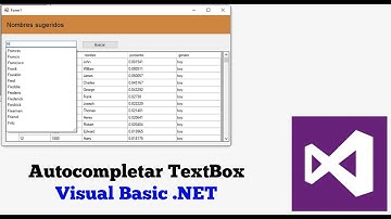 Autocompletar TextBox en Visual Basic .NET
