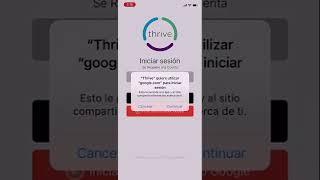 Cómo crear una cuenta con Google en Thrive