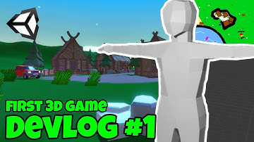 3D indie game devlog #1 - Modeling a Character and drawing the Map !
