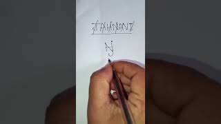 JAHNAVI name as brand logo #shorts #logo #design