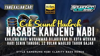 Cek Sound Hadroh Nasabe Kanjeng Nabi Style Gandrung Nabi Clarity Bass Horeg Yang Kalian Cari