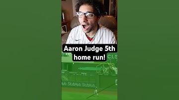 Yankee fan reacts to Aaron Judge 5th home run of the 2025 MLB season 😭 #shorts
