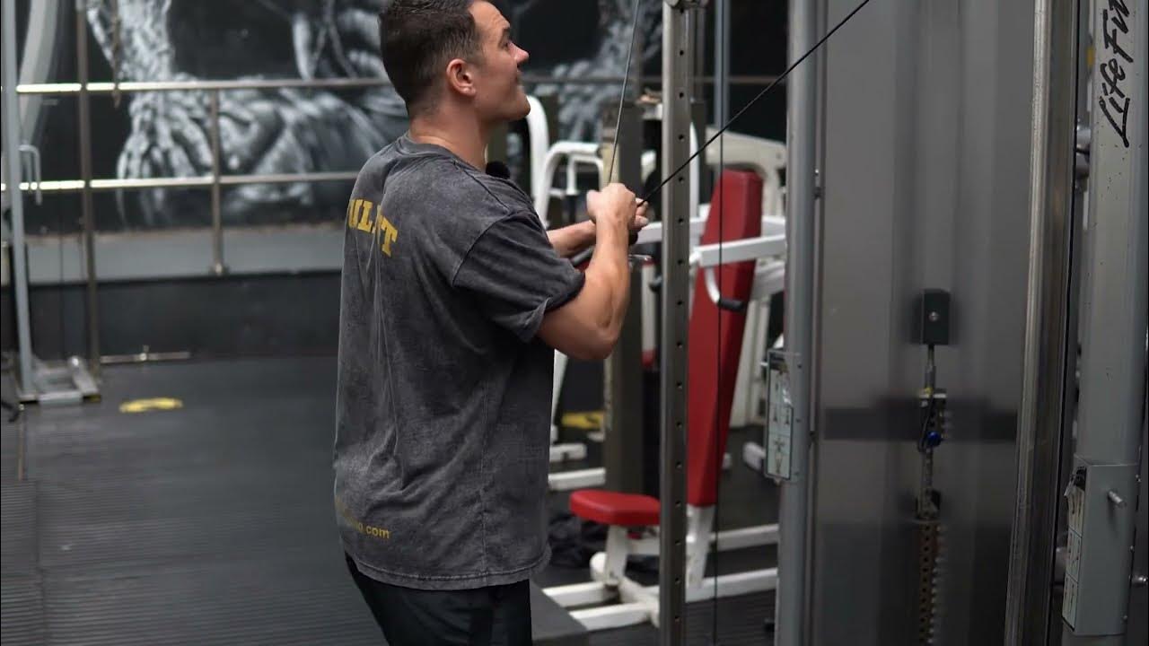 Cable Crossover tricep extension YouTube