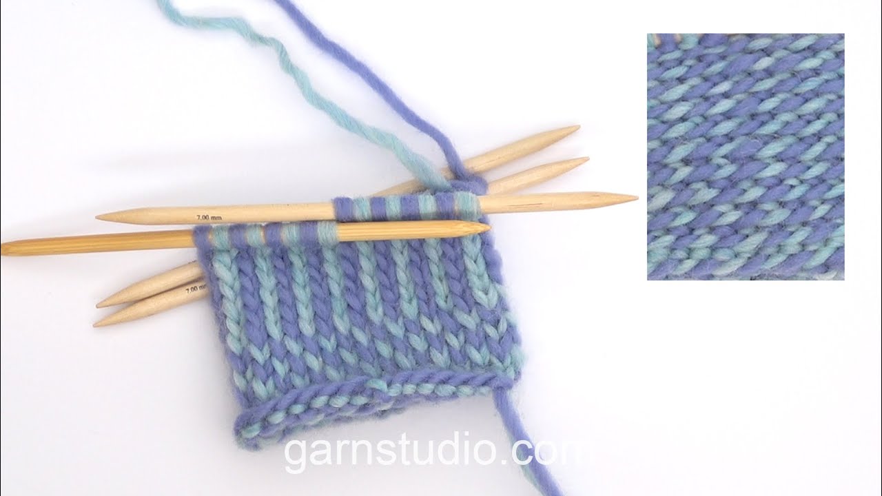 to do twined knitting (Tutorial Video)