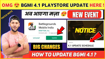 OMG 😍 Biggest Bgmi 4.1 Play Store Update | Bgmi New Event | New Mythic Forge Bgmi | Bgmi New Update