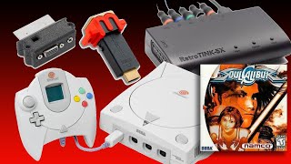 Dreamcast Retrotink 5X Vga To Scart Adapater Different Settings Mclic - Soulcalibur Gameplay