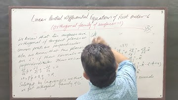 Linear Partial Differential Equations of First Order 6,by Yogendra Bahadur Singh