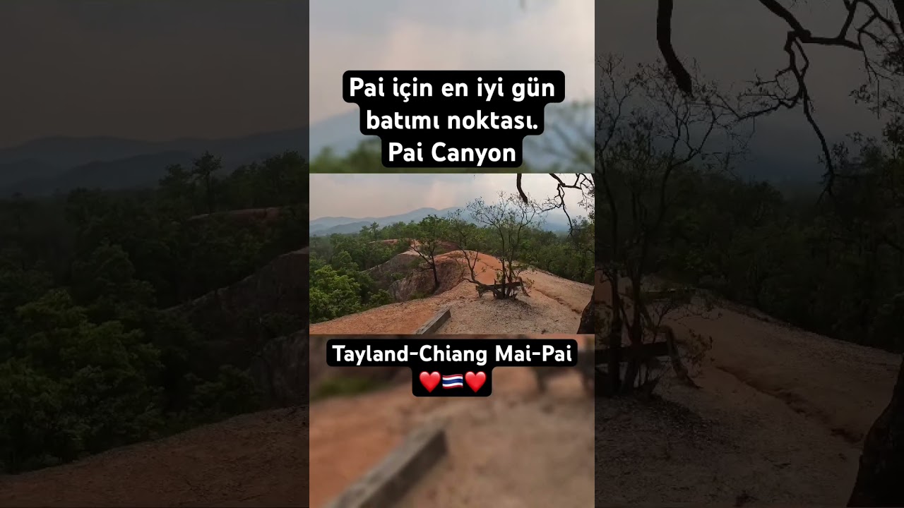 Pai Canyon ve gün batımı (Tayland) #shorts