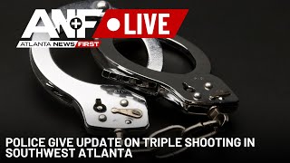 WATCH LIVE: Police give update on triple shooting in southwest Atlanta