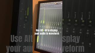 Fl Studio Tips #7 - Alt + W displays incoming audio in waveform #flstudio