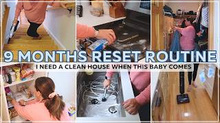 EXTREME NESTING AT 9 MONTHS PREGNANT! Whole House Cleaning & Decluttering Motivation