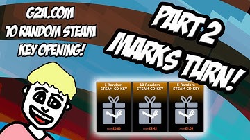 G2A.com 10 Random STEAM CD-KEY Opening!
