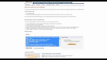 How to set up  Paypal subscription button